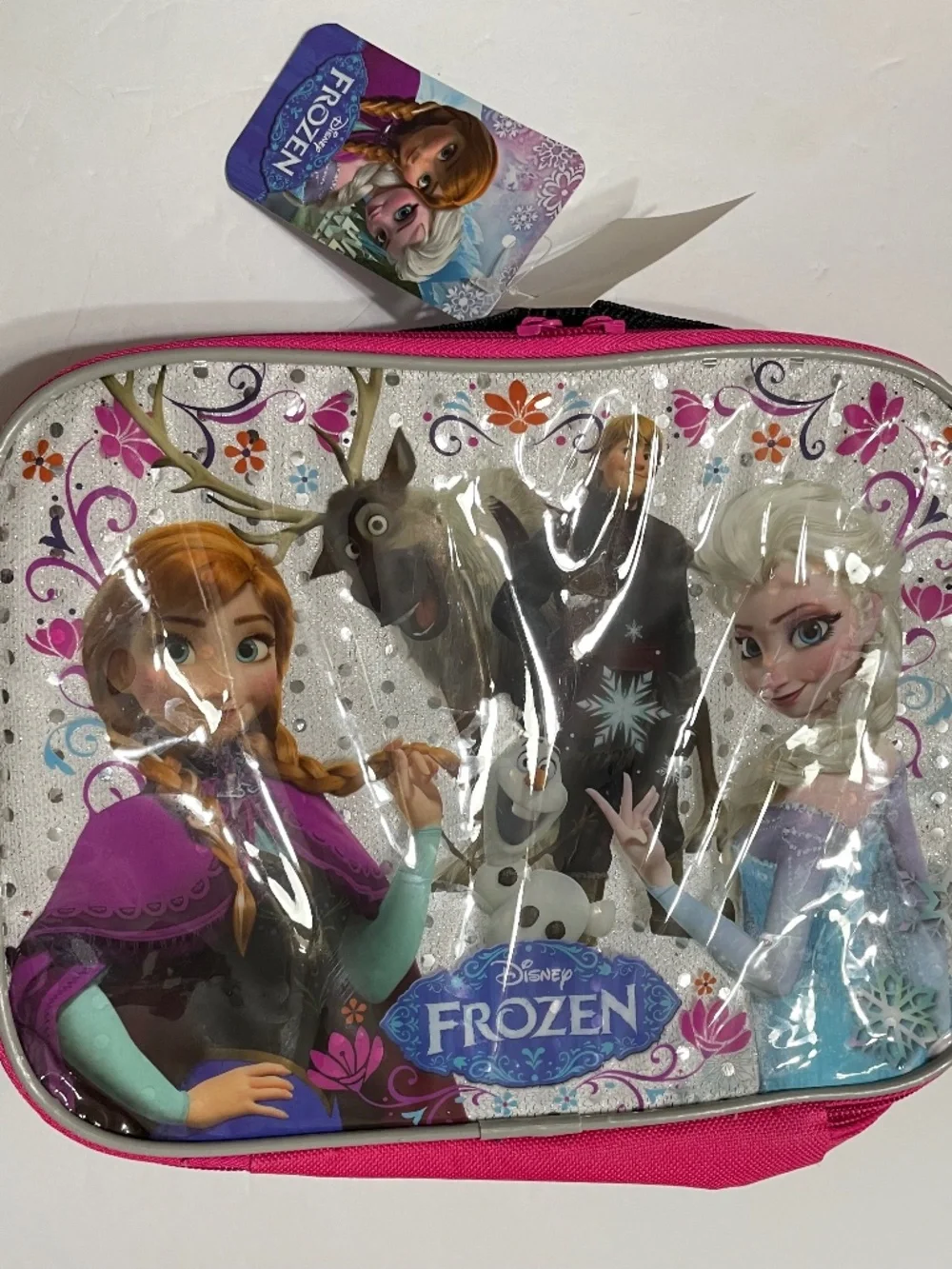 Lunch Bag Disney Frozen Elsa Anna Olaf Pink School Lunch Box Bag Pink